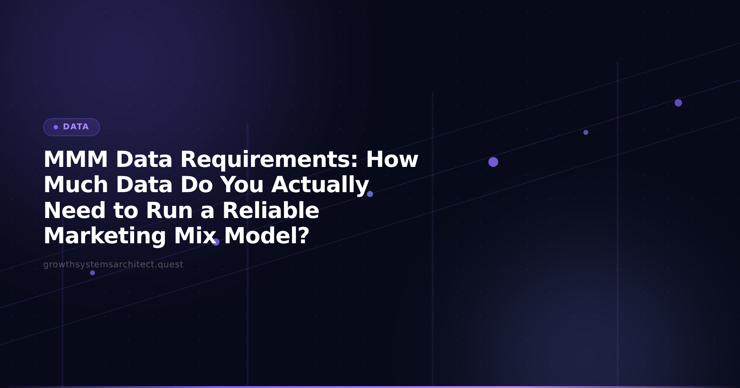 MMM Data Requirements: How Much Data Do You Actually Need to Run a Reliable Marketing Mix Model?