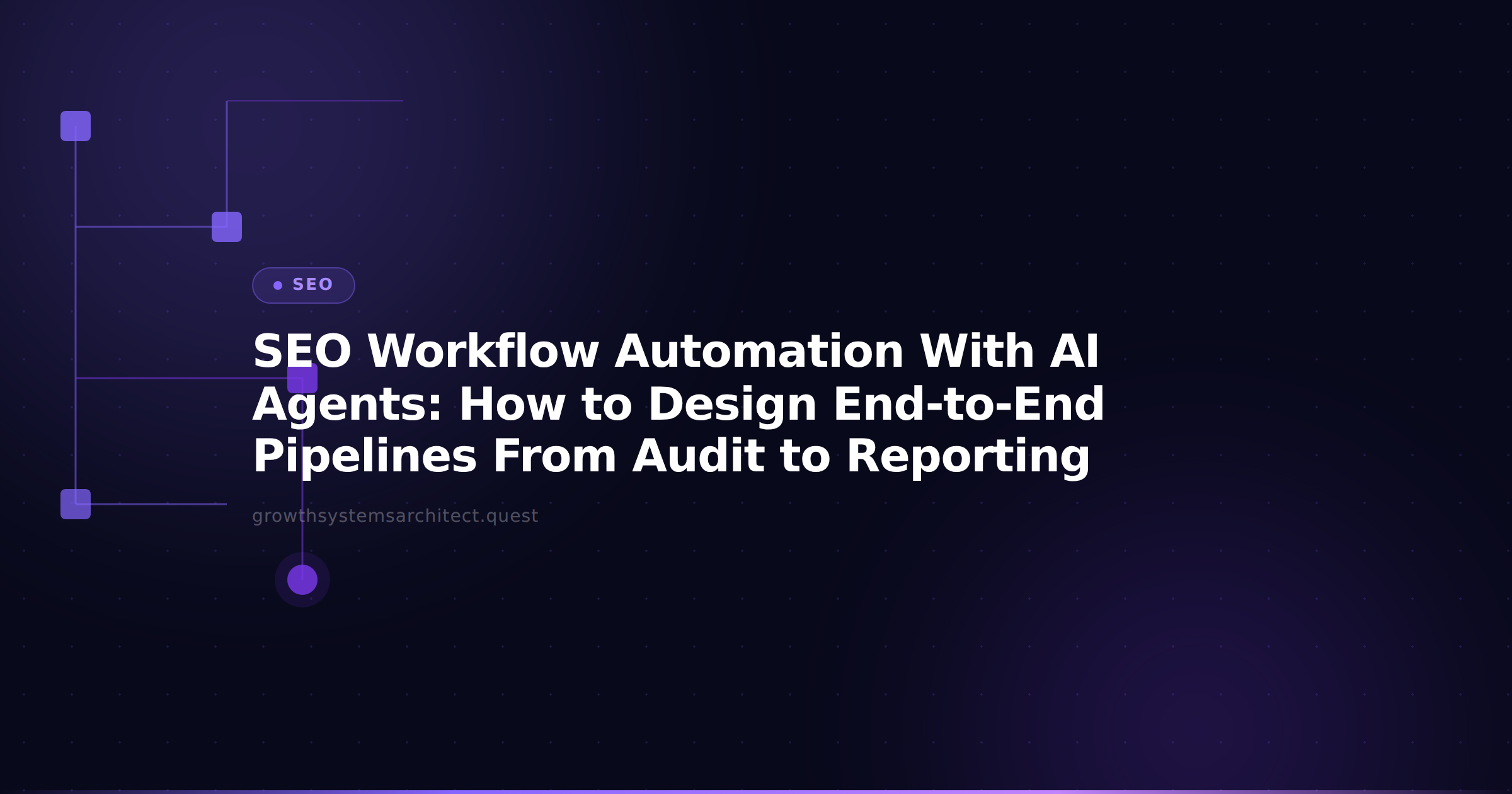 SEO Workflow Automation With AI Agents: How to Design End-to-End Pipelines From Audit to Reporting